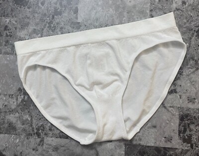 NWT BLACK FUCSHIA by SECRET LOVE SMALL WHITE STRETCH BIKINI PANTIES