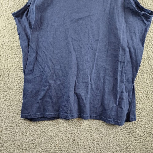 Reebok Graphic Logo Print Tank Top Men's XL Navy Multi Scoop Neck Sleeveless - Picture 13 of 14