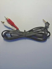  6' 3.5mm 90 degree Stereo Plug to 2-RCA Plug Y Stereo Auxiliary Input Adapter