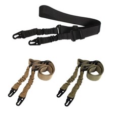 Durable Tactical Two Point Rifle Sling Gun Sling Shoulder Strap with Metal Hook