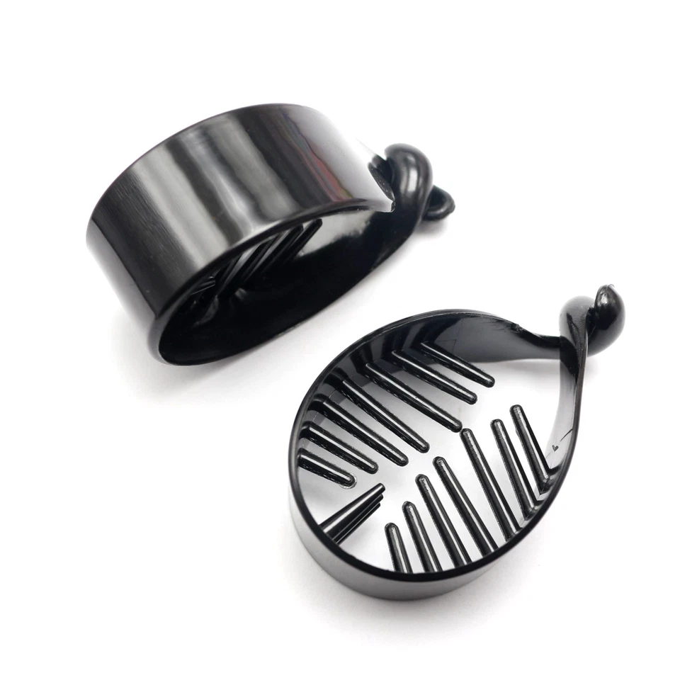 Soporte de clip de cola de caballo retorcido de plástico de 20 piezas garra para hacer bollos 58 mm artesanía hágalo usted mismo Foto 3 de 4