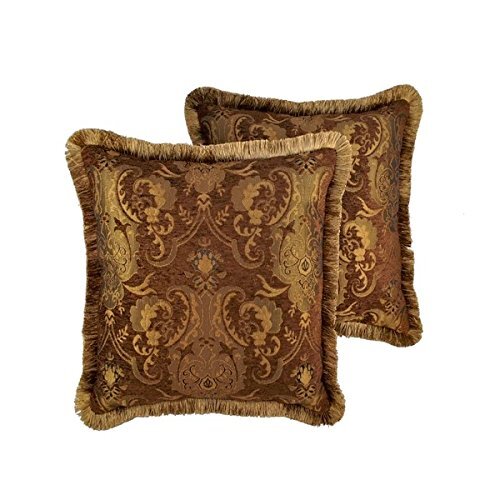 Sherry Kline China Art Brown 20-inch Decorative Throw Pillows (Set of 2) - Picture 1 of 1