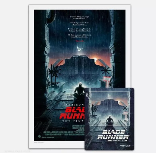 Blade Runner 4K Steelbook Film Vault [U.K IMPORT] +VICE Poster-NEW-Free Shipping - Picture 1 of 12