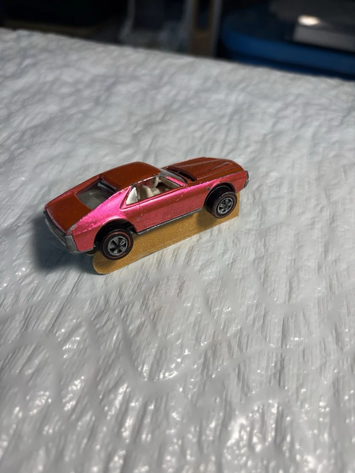 Hot Wheels Redline 68 Personalizado AMX Súper Raro Rosa Salmón Con Interior Blanco Foto 4 de 4