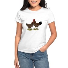 CafePress Speckled Sussex Chickens Women's T Shirt Women's T-Shirt 486873745