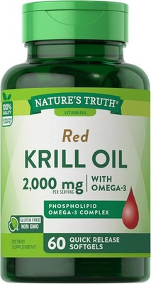 SM Nature's Truth Krill Oil 2000mg Softgels 60 Count (3 Pack)