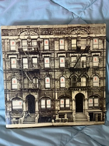 LED Zeppelin Physical Graffiti Vinyl Album Set, 1975, each album side numbered ￼