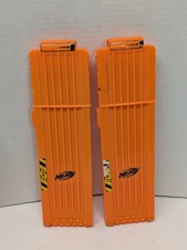 N-Strike Elite Nerf 18 Max Round Dart Gun Ammo Clip Magazine Orange Lot of 2