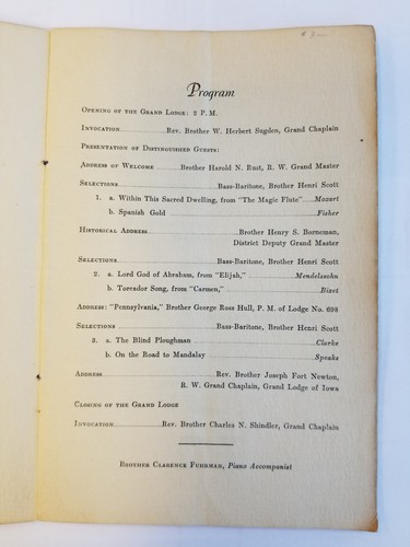 Anniversary Of The Independance Of The Right Worshipful Grand Lodge 1936 - Foto 2 di 5