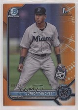 2022 Bowman Chrome Prospects Orange Refractor 8/25 Junior Sanchez #BCP-111 0v0m