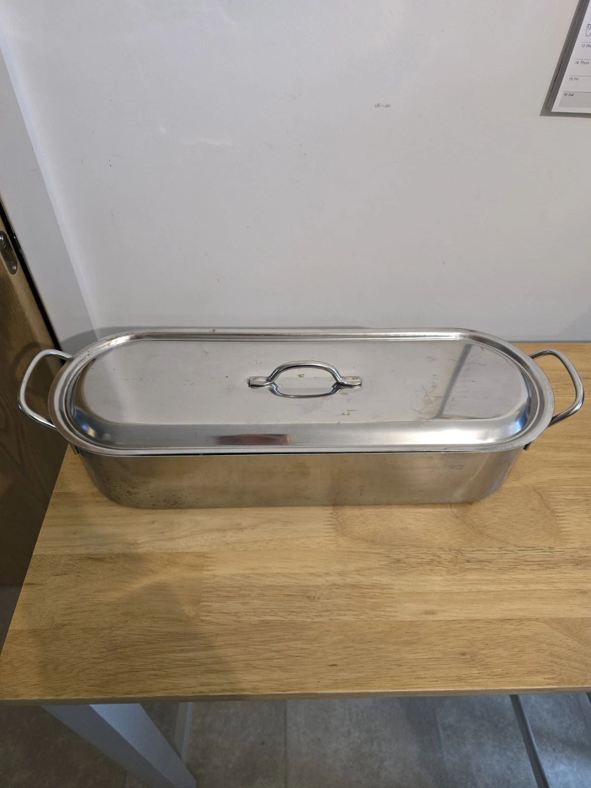 Stainless Steel Big Fish Poacher, Salmon Steamer, Slow Fish Cooker, Marinate Pot