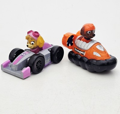Spin Master PAW PATROL Rescue Racer SKYE FORMULA ONE CAR & ZUMA HOVERCRAFT