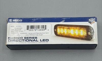 New ECCO ED3802AW Directional LED Warning Light, Amber/White, Surface Mount