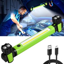 Under Hood Work Light Bar LED Magnetic Light with Hooks Cordless Rechargeable