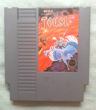 JOUST for Nintendo NES - GORGEOUS label - Tested & works great!