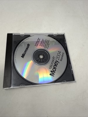Microsoft Money 2004 Standard CD-ROM Disc Windows PC Accounting Software