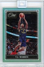 2019-20 Panini One And One T.J Warren Green Parallel /5 Pacers
