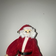 1950 s Wooden Santa Claus Hand Pained