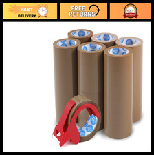 36 Rolls Brown Packing Tape 2" x 55 Yards - Heavy Duty Shipping Tape for Moving