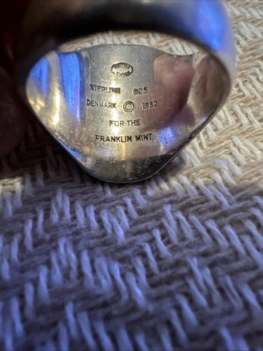 Georg Jensen 925 Adler Siegelring 1982 Franklin Mint, Dänemark LIMITED EDITION - Bild 8 von 9