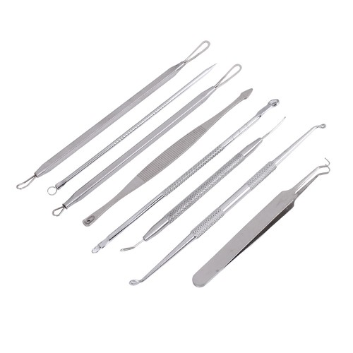 Profi Schwarzkopf Entferner Werkzeug Kit Edelstahl Mitesser Akne5488 - Bild 2 von 9