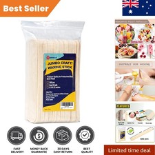 100  6-Inch Jumbo Craft Sticks - Perfect for Arts, Ice Cream, & More