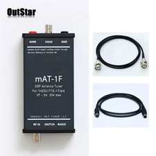 mAT-1F Automatic Antenna Tuner HF 50MHz 10W w/ BNC/Banana Connectors for FTX-1