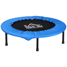  Foldable Mini Fitness Trampoline Exercise Rebounder Jumper, Blue HOMCOM