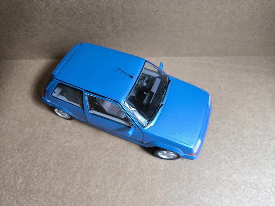 RENAULT R5 GT TURBO MKII 1989 BLUE 1:18 Solido Auto Stradali Modellino Nuovo - Immagine 3 di 4