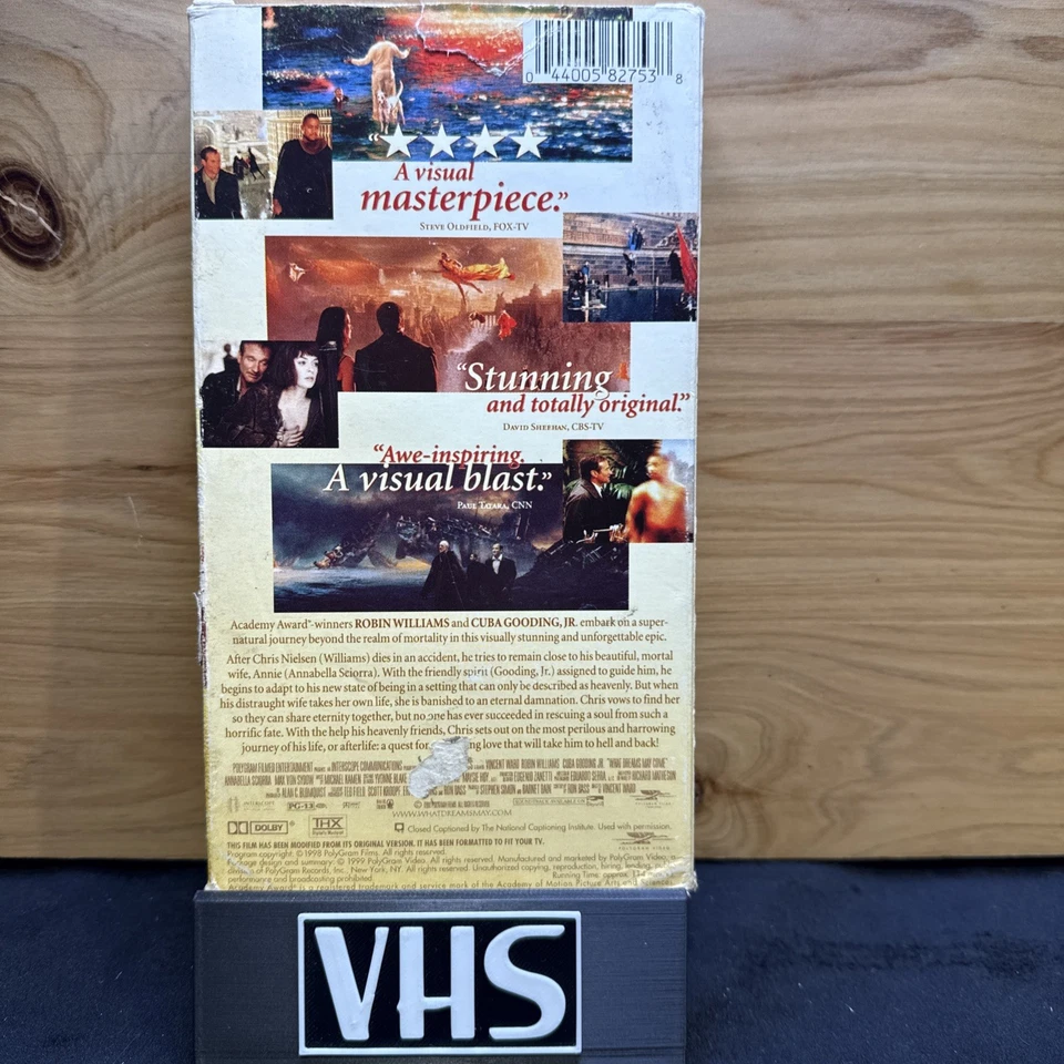 What Dreams May Come (VHS, 1999) * Buy 2 Get 1 Free - Bundle Shipping Discount - Image 2 of 2