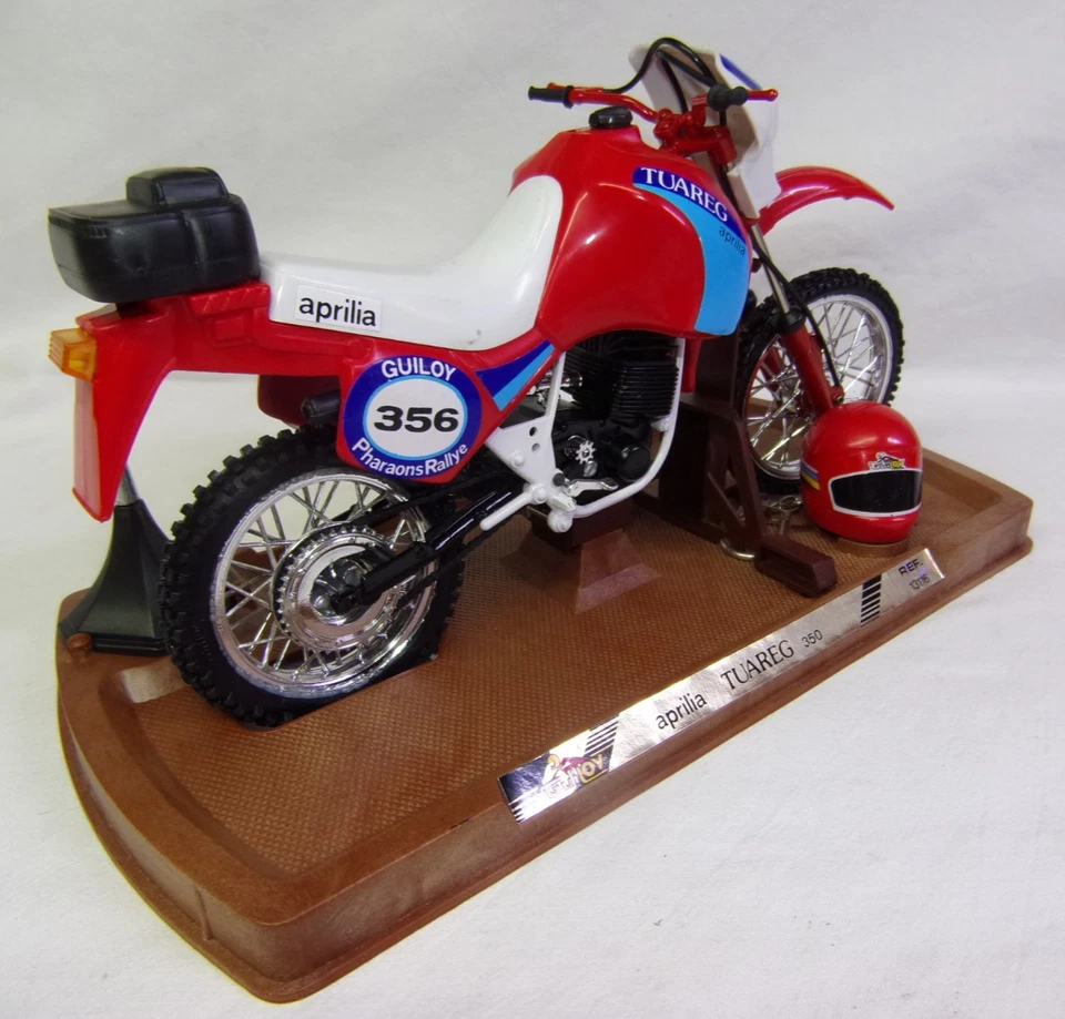 1:10 Guiloy - Motorrad - Aprilia Tuareg 350 - mit Helm Schlüsselanhänger - OVP - Bild 4 von 4