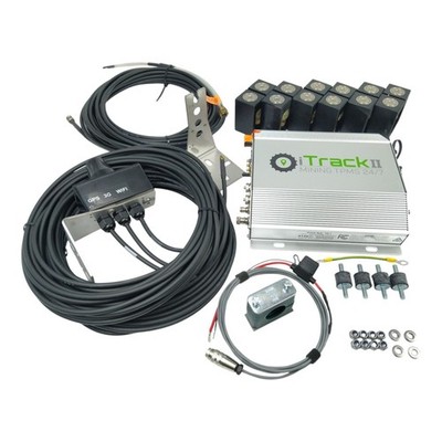 iTrack II Mining TPMS 24/7 Tire Pressure Temperature Monitoring Kit