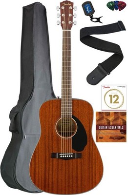 Fender CD-60S Solid Top Dreadnought Acoustic Guitar - All