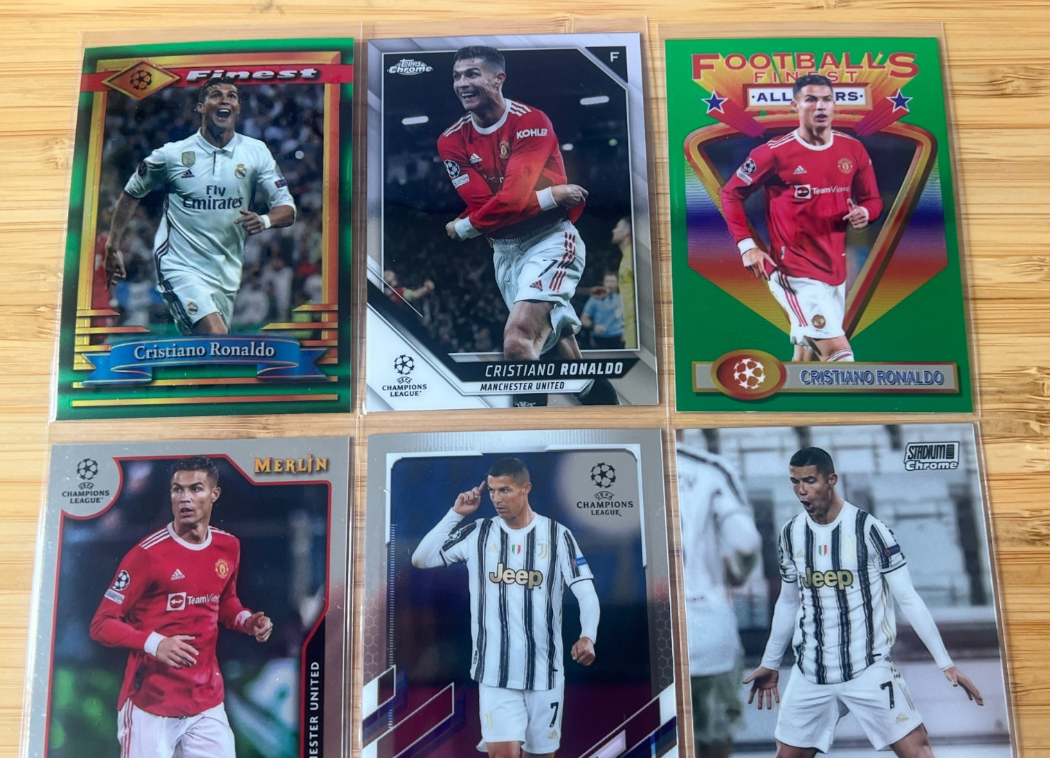 Cristiano Ronaldo Topps 6x Card Base Lot view 2