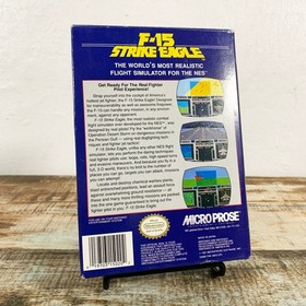 F-15 Strike Eagle (Nintendo NES) CIB Complete in Box w/ Manual, Inserts, Foam