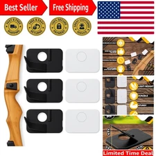 Black Arrow Rest for Recurve & Compound Bows - 6 Piece Set for Accurate Shooting