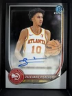 2026 Bowman Basketball - Zaccharie Risacher Autograph #BCA-ZR
