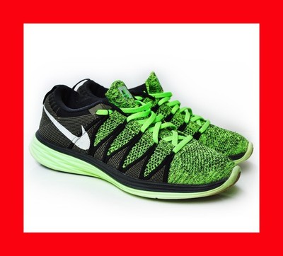 Nike Flyknit Lunar 2 Running   Electric Green/White - Black   Gr. 41   OVP
