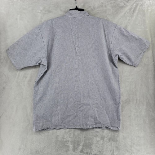 Vtg Ben Davis Work Shirt Mens L Striped Made in USA Garage Grunge 1/4 zip - Bild 8 von 8