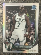 2025-26 Bowman Basketball Jaylen Brown Refractor  #BCV-57 Celtics /499