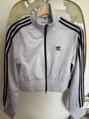 Adidas Originals Adicolor Classics High-Shine Track Top in Matte Silver