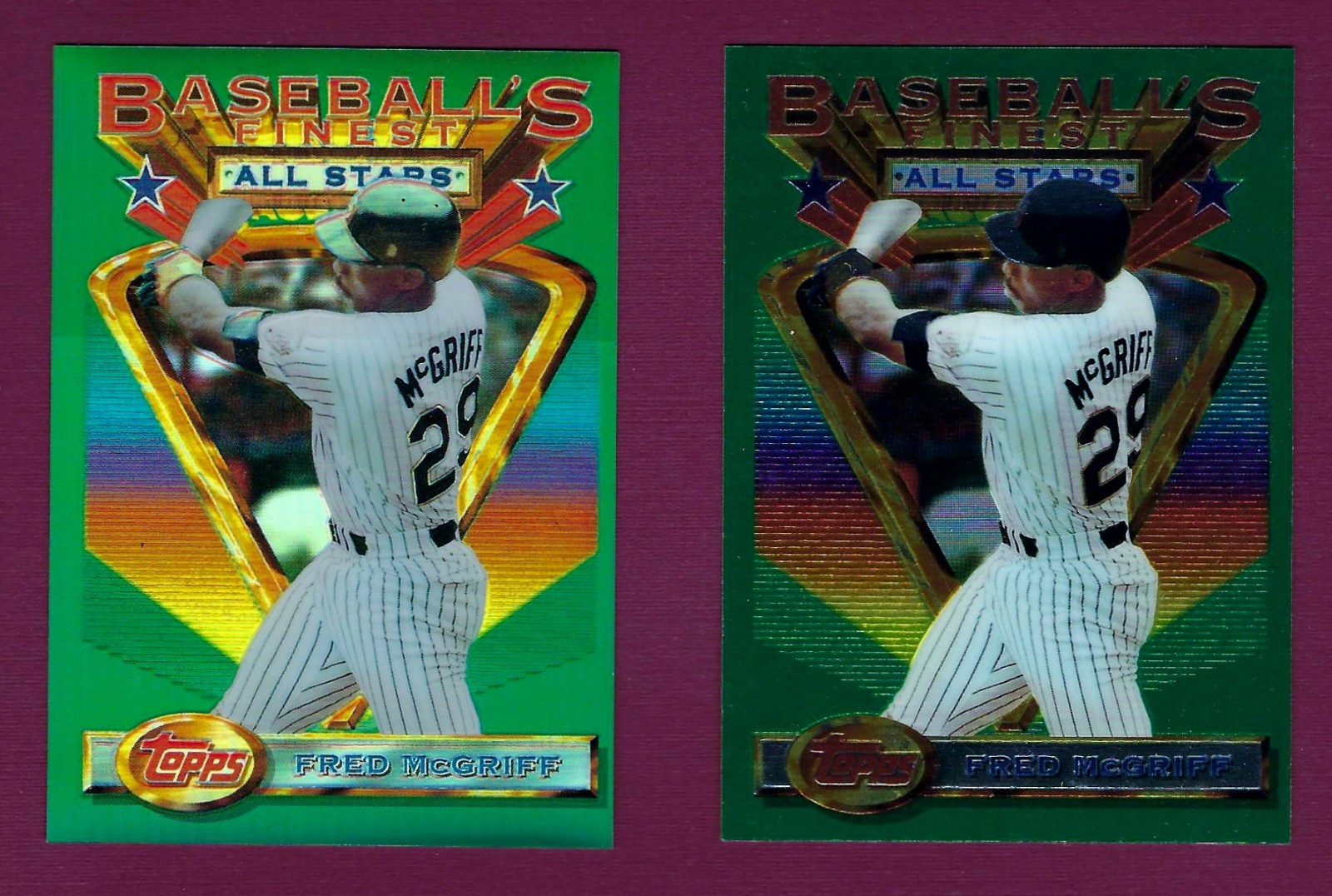 1993 Finest - Refractors #106 FRED MCGRIFF AS SP ~ San Diego Padres HOF EX-MINT