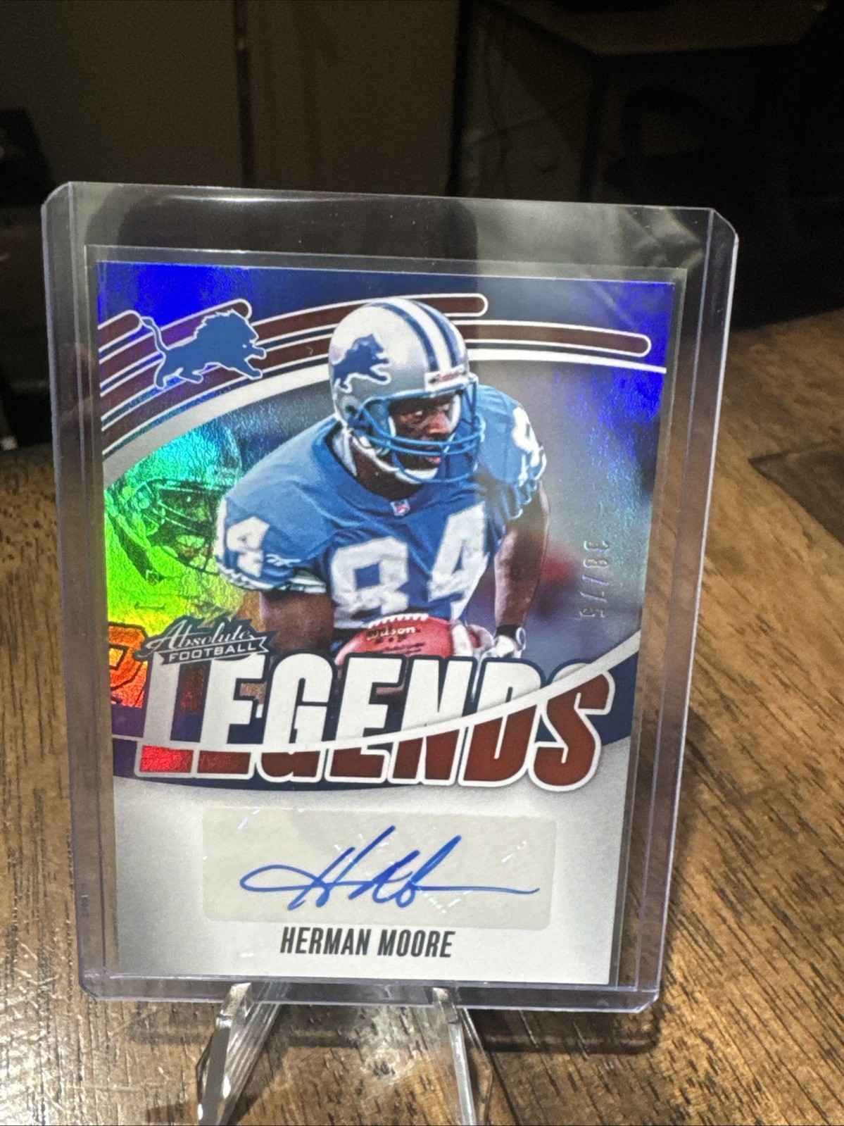 2025 Panini Absolute - Absolute Legends Signatures Herman Moore #ALS-HME Red /75