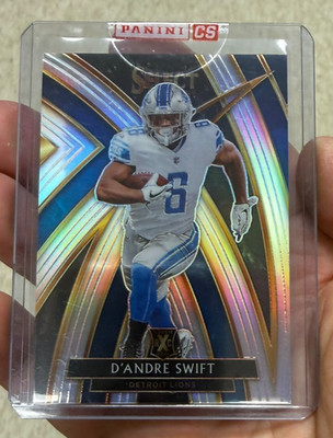 2019 Panini Select Prizm Silver XRC D'Andre Swift #307 Lions Eagles Bears