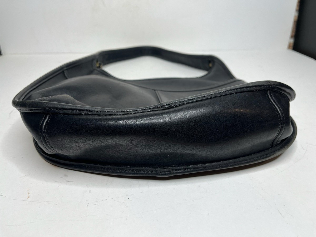 COACH 9033 Vintage Ergo Black Leather Hobo Shoulder Bag Hand bag