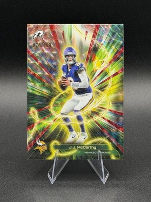 2026 Topps Resurgence J.J. McCarthy #C-22 Cunductors Crimson Surge /199
