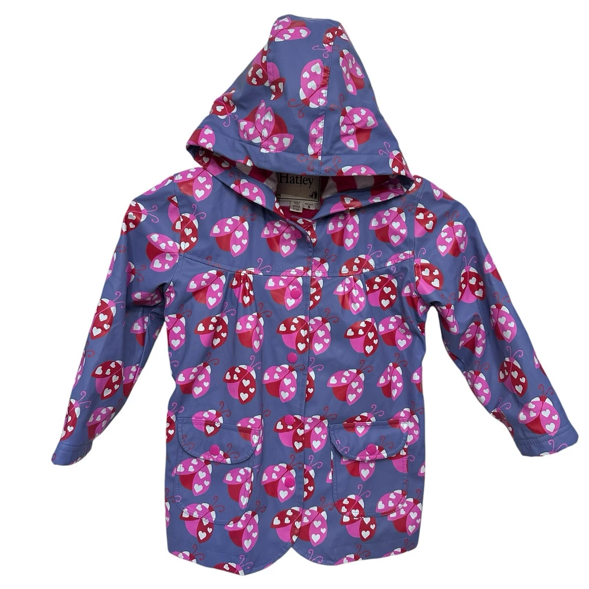 Hatley Giacca Antipioggia In Microfibra Per Bambini: Impermeabile, Foderata E Con Chiusura A Bottone