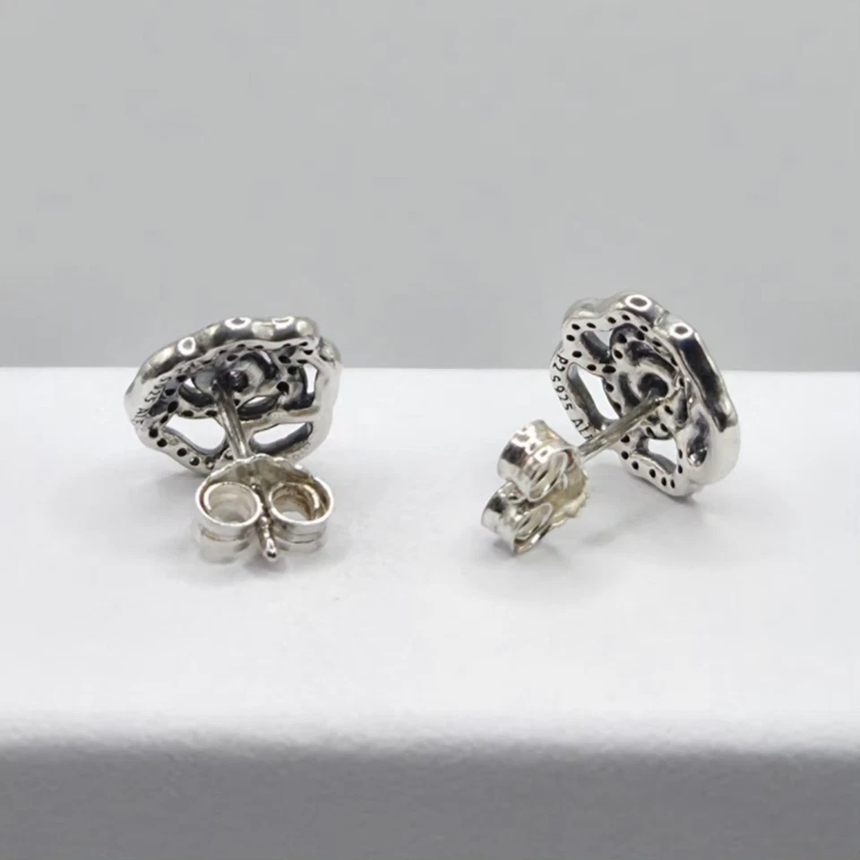 Original Pandora Schimmernde Rosel Ohrstecker 290575CZ #35 - Bild 2 von 2