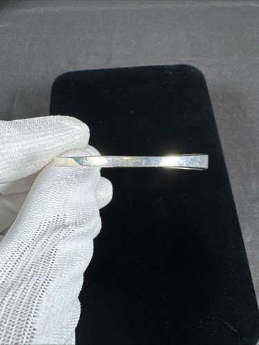 ✨Vintage Qgi Italy Sterling Silver 925 Stamped Cuff Bracelet 6 1/2"✨ - 第 4/7 張圖片