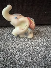 Fenton Art Glass Burmese glass elephant figurine